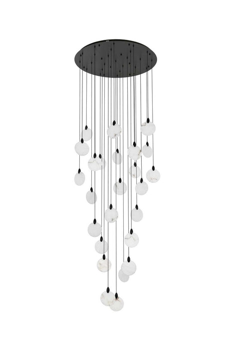 Elegant Lighting - 1012G36BK-11ST - LED Chandelier - Avery - Black