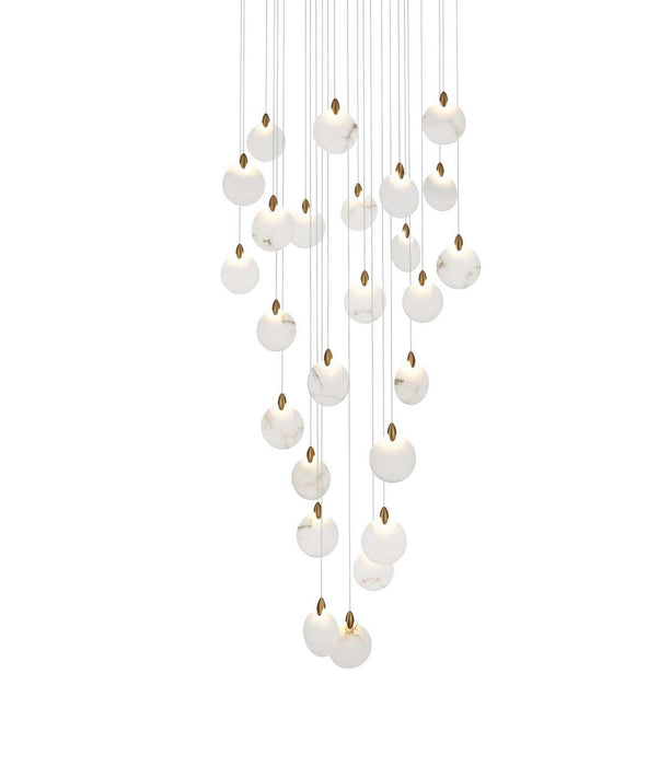 Elegant Lighting - 1012G36SG-11ST - LED Chandelier - Avery - Satin Gold