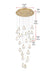 Elegant Lighting - 1012G36SG-11ST - LED Chandelier - Avery - Satin Gold