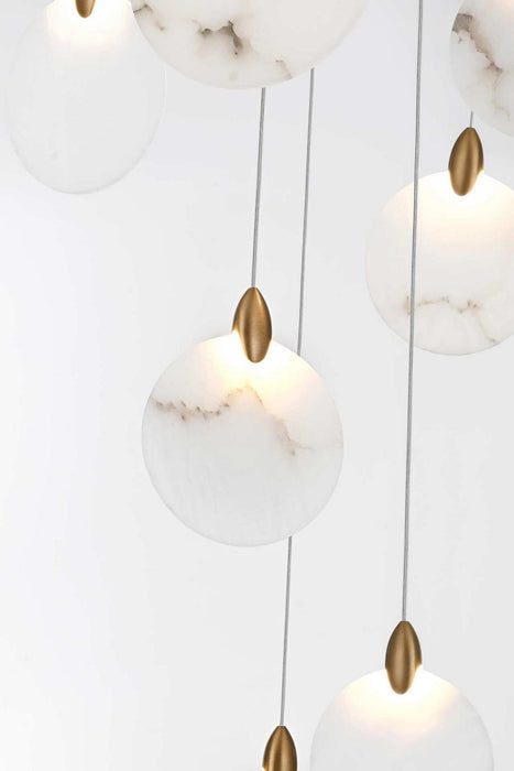 Elegant Lighting - 1012G48SG-11ST - LED Chandelier - Avery - Satin Gold