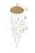 Elegant Lighting - 1012G48SG-11ST - LED Chandelier - Avery - Satin Gold