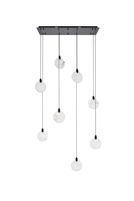 Elegant Lighting - 1012D36BK-11ST - LED Pendant - Avery - Black
