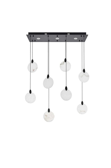 Elegant Lighting - 1012D36BK-11ST - LED Pendant - Avery - Black