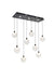 Elegant Lighting - 1012D36BK-11ST - LED Pendant - Avery - Black