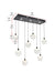 Elegant Lighting - 1012D36BK-11ST - LED Pendant - Avery - Black
