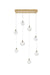 Elegant Lighting - 1012D36SG-11ST - LED Pendant - Avery - Satin Gold