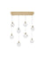 Elegant Lighting - 1012D36SG-11ST - LED Pendant - Avery - Satin Gold