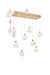 Elegant Lighting - 1012D36SG-11ST - LED Pendant - Avery - Satin Gold