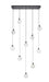 Elegant Lighting - 1012D42BK-11ST - LED Pendant - Avery - Black