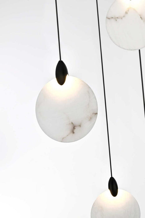 Elegant Lighting - 1012D42BK-11ST - LED Pendant - Avery - Black