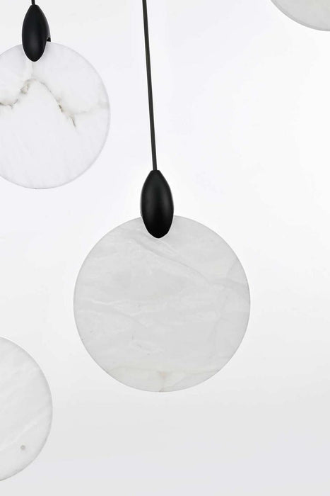 Elegant Lighting - 1012D42BK-11ST - LED Pendant - Avery - Black