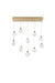 Elegant Lighting - 1012D42SG-11ST - LED Pendant - Avery - Satin Gold