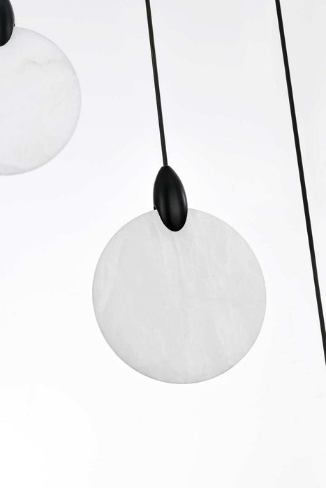 Elegant Lighting - 1012S16BK-11ST - LED Pendant - Avery - Black