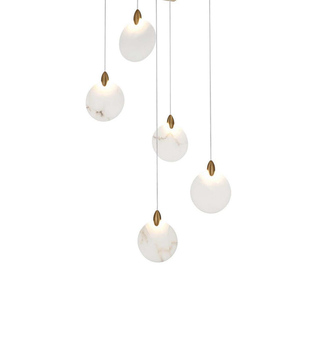 Elegant Lighting - 1012S16SG-11ST - LED Pendant - Avery - Satin Gold