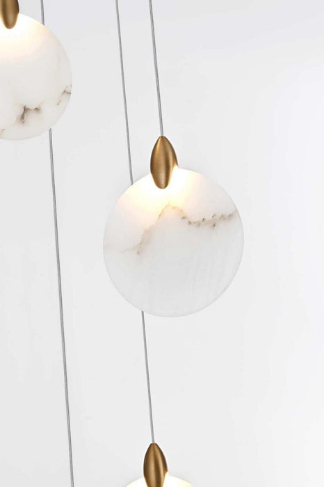 Elegant Lighting - 1012S16SG-11ST - LED Pendant - Avery - Satin Gold