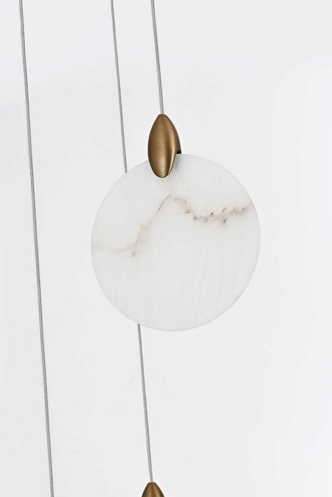 Elegant Lighting - 1012S16SG-11ST - LED Pendant - Avery - Satin Gold