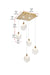 Elegant Lighting - 1012S16SG-11ST - LED Pendant - Avery - Satin Gold