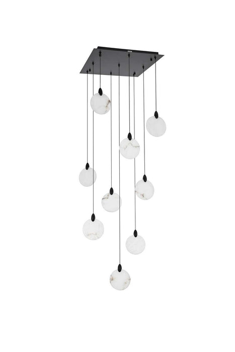 Elegant Lighting - 1012S20BK-11ST - LED Pendant - Avery - Black