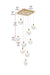 Elegant Lighting - 1012S20SG-11ST - LED Pendant - Avery - Satin Gold