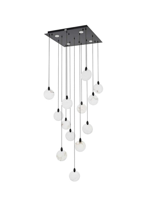 Elegant Lighting - 1012S26BK-11ST - LED Pendant - Avery - Black