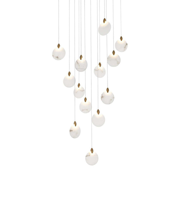 Elegant Lighting - 1012S26SG-11ST - LED Pendant - Avery - Satin Gold