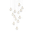 Elegant Lighting - 1012S26SG-11ST - LED Pendant - Avery - Satin Gold