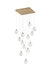 Elegant Lighting - 1012S26SG-11ST - LED Pendant - Avery - Satin Gold
