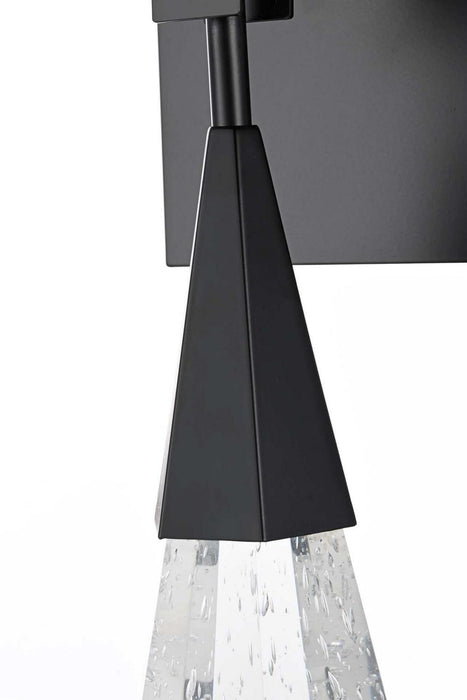 Elegant Lighting - 1013W5BK-02CR - LED Wall Sconce - Amora - Black