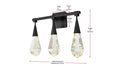 Elegant Lighting - 1013W20BK-02CR - LED Wall Sconce - Amora - Black