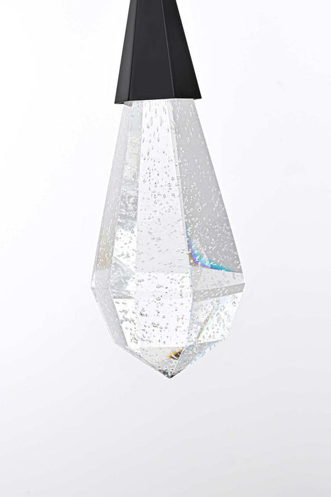 Elegant Lighting - 1013D5BK-02CR - LED Pendant - Amora - Black
