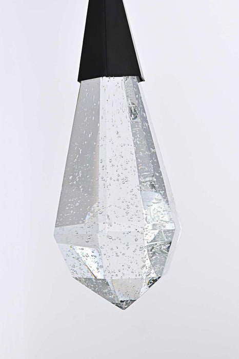 Elegant Lighting - 1013D5BK-02CR - LED Pendant - Amora - Black