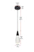Elegant Lighting - 1013D5BK-02CR - LED Pendant - Amora - Black