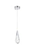 Elegant Lighting - 1013D5C-02CR - LED Pendant - Amora - Chrome