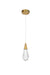 Elegant Lighting - 1013D5SG-02CR - LED Pendant - Amora - Satin Gold