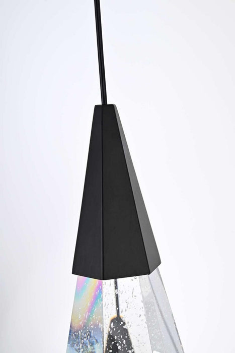 Elegant Lighting - 1013D12BK-02CR - LED Pendant - Amora - Black