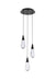 Elegant Lighting - 1013D12BK-02CR - LED Pendant - Amora - Black