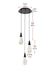 Elegant Lighting - 1013D12BK-02CR - LED Pendant - Amora - Black