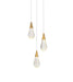 Elegant Lighting - 1013D12SG-02CR - LED Pendant - Amora - Satin Gold