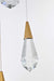 Elegant Lighting - 1013D12SG-02CR - LED Pendant - Amora - Satin Gold