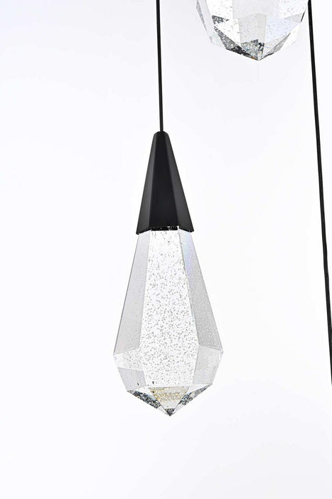 Elegant Lighting - 1013D16BK-02CR - LED Pendant - Amora - Black