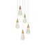 Elegant Lighting - 1013D16SG-02CR - LED Pendant - Amora - Satin Gold