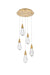 Elegant Lighting - 1013D16SG-02CR - LED Pendant - Amora - Satin Gold