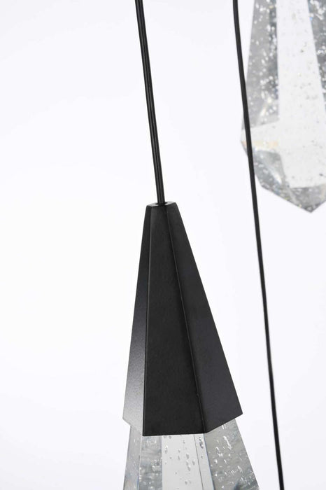 Elegant Lighting - 1013D20BK-02CR - LED Pendant - Amora - Black