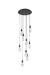 Elegant Lighting - 1013D20BK-02CR - LED Pendant - Amora - Black