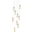 Elegant Lighting - 1013D20SG-02CR - LED Pendant - Amora - Satin Gold