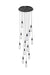 Elegant Lighting - 1013D24BK-02CR - LED Pendant - Amora - Black