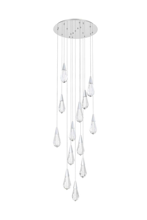 Elegant Lighting - 1013D24C-02CR - LED Pendant - Amora - Chrome
