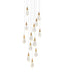 Elegant Lighting - 1013D24SG-02CR - LED Pendant - Amora - Satin Gold