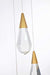 Elegant Lighting - 1013D24SG-02CR - LED Pendant - Amora - Satin Gold