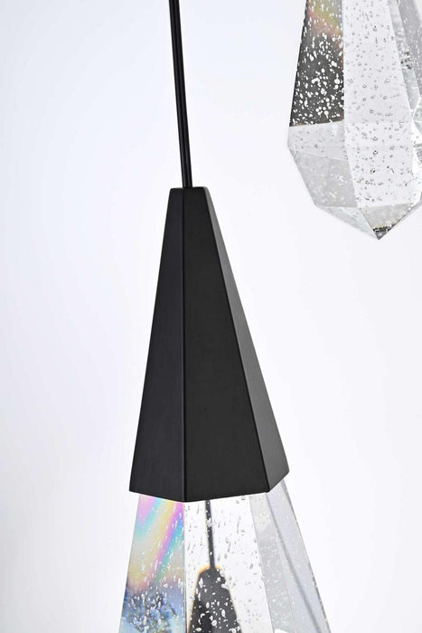 Elegant Lighting - 1013D28BK-02CR - LED Pendant - Amora - Black